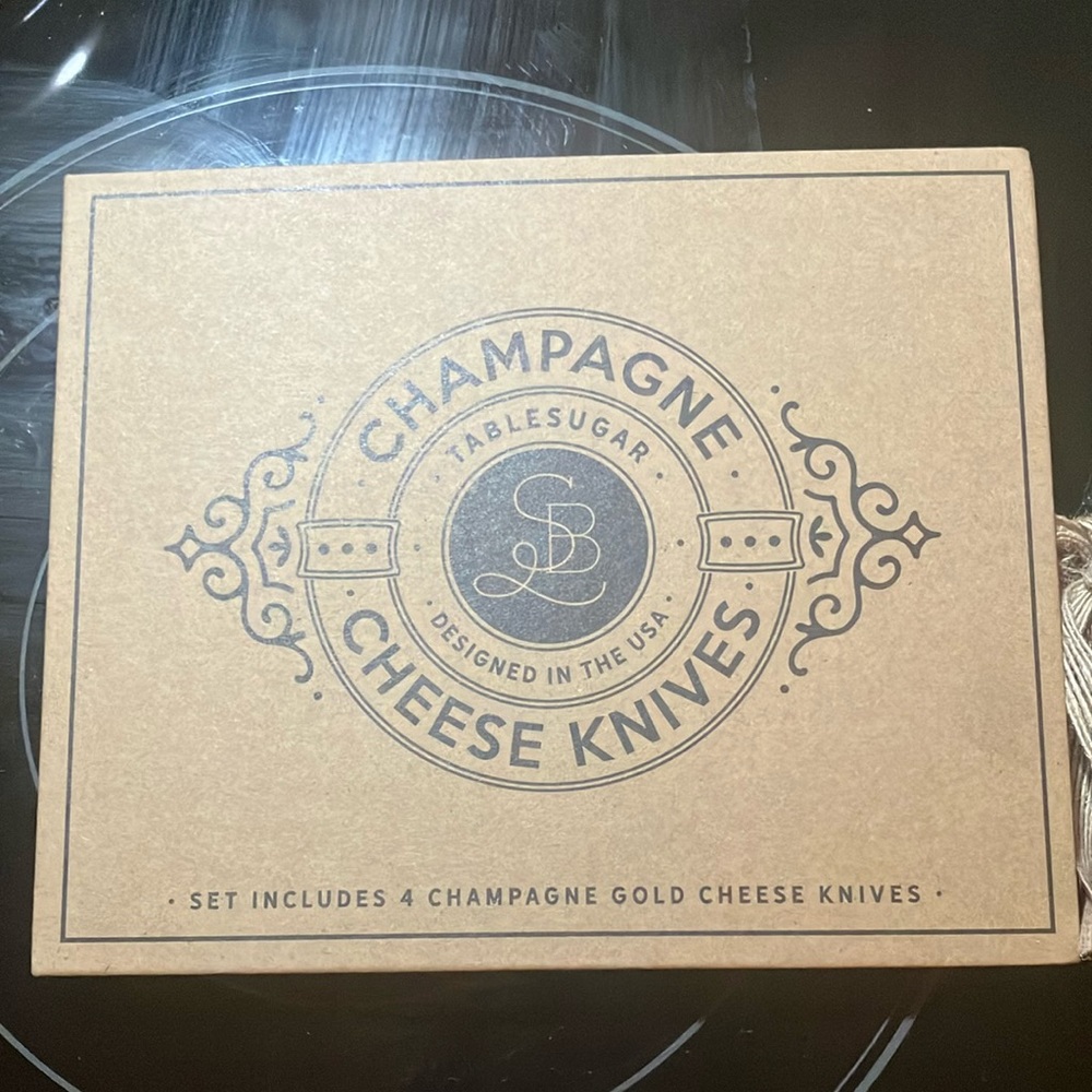 Tablesugar Champagne Cheese Knives Set